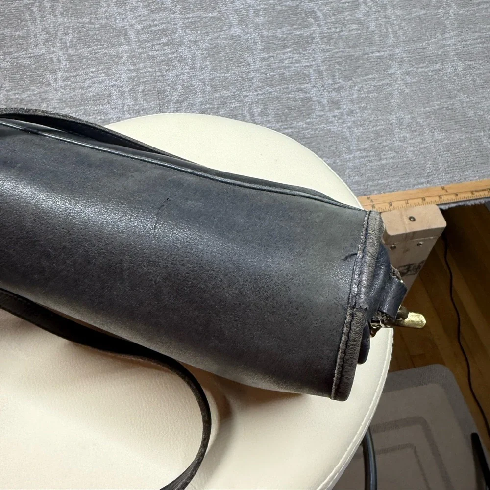 Vintage 70s Rare Coach Penny Pocket Clasp Front Crossbody Leather Purse Bag Y2K - Picture 3 of 11